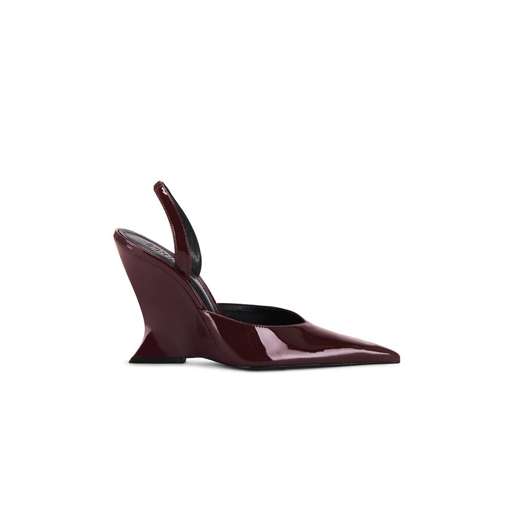 Schutz Siena Pump in Rubi Wine pointed toe sling-back high heel